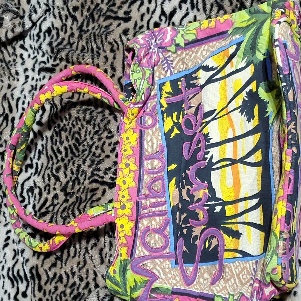 Fun and colorful vacation tote!